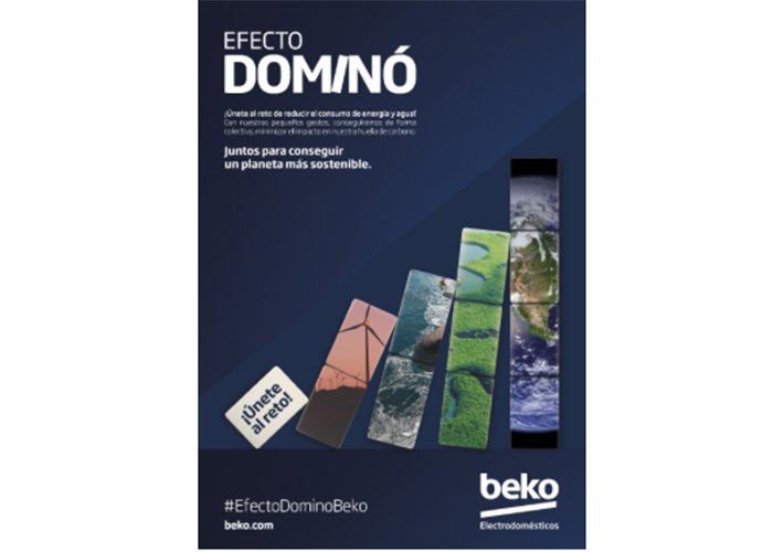 foto Beko presenta el nuevo reto ‘Efecto Dominó’ con el objetivo de contribuir a preservar los recursos naturales en los hogares españoles.